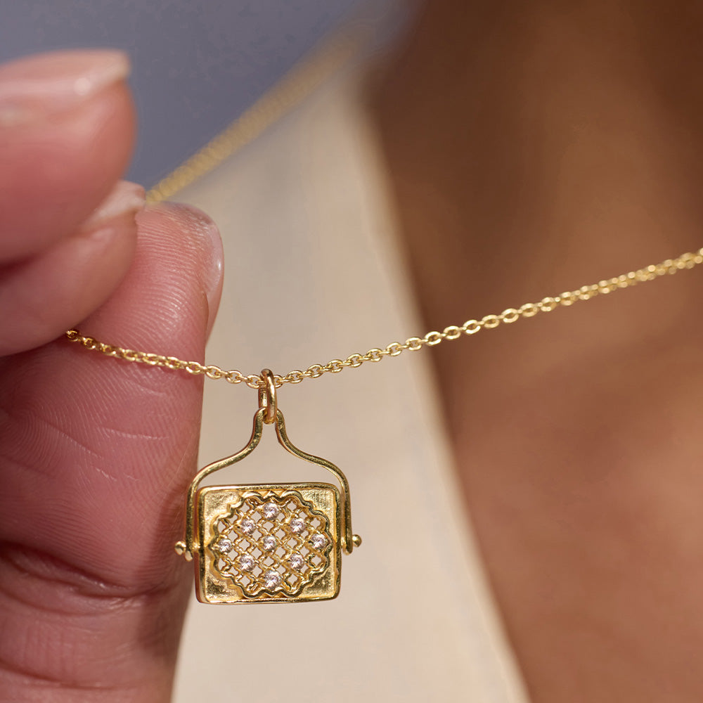 Jaipur Collier Topaze blanche