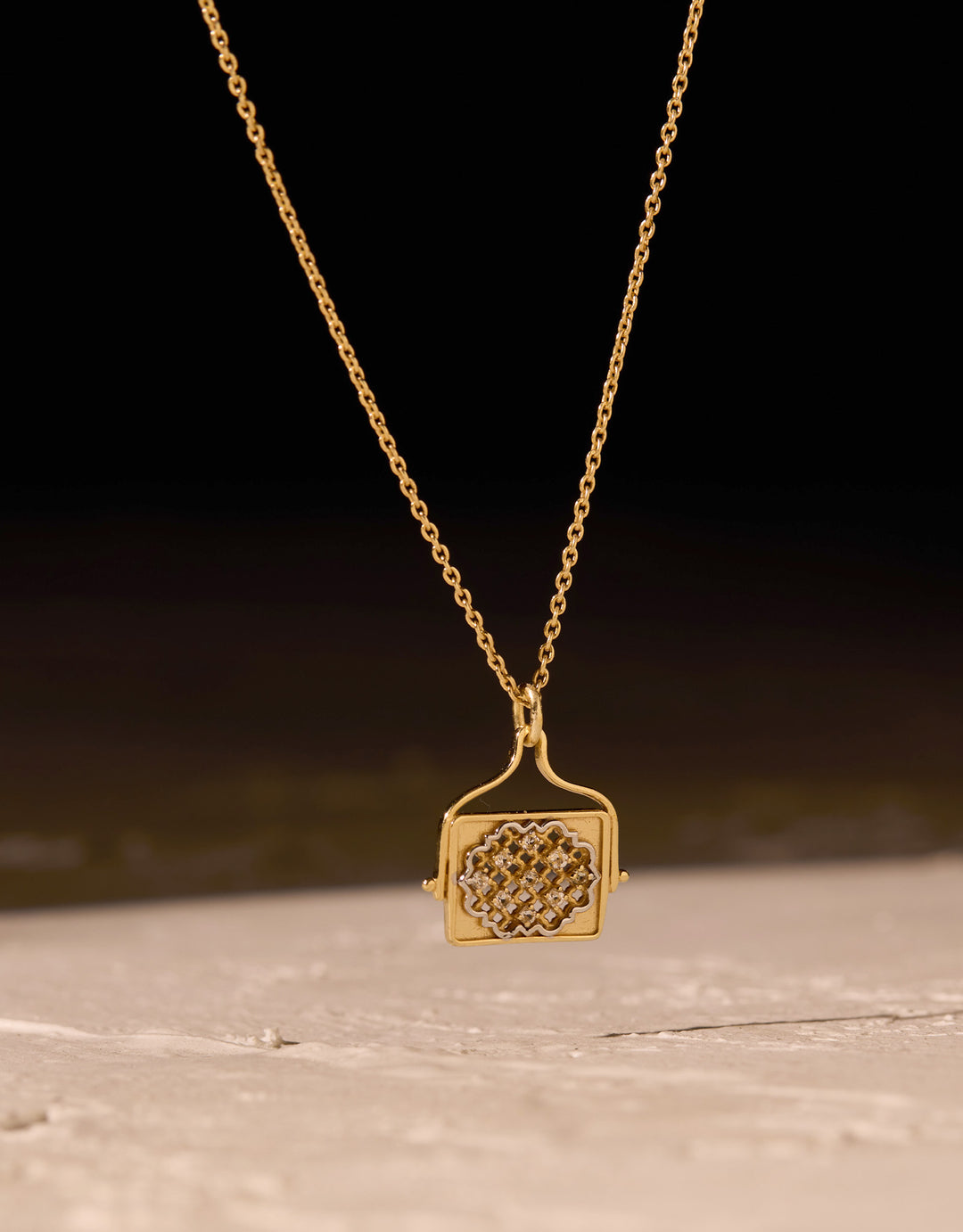 Jaipur Collier Topaze blanche