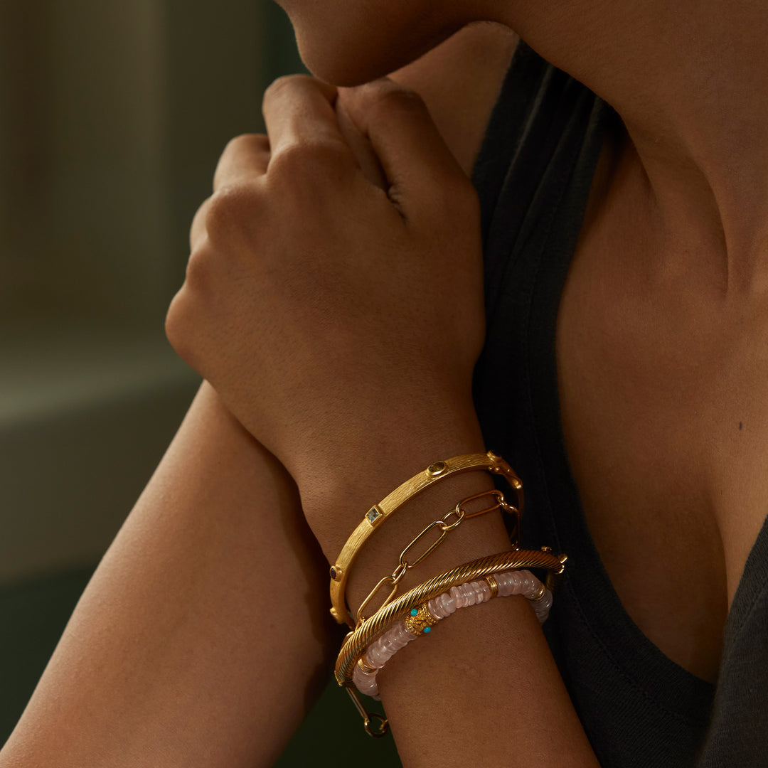 Bracelet Kira Kira Tibet Quartz rose