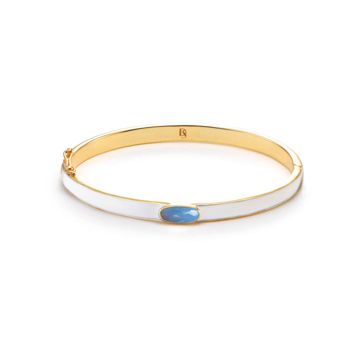 Loulou Jonc Blanc Opale Bleue