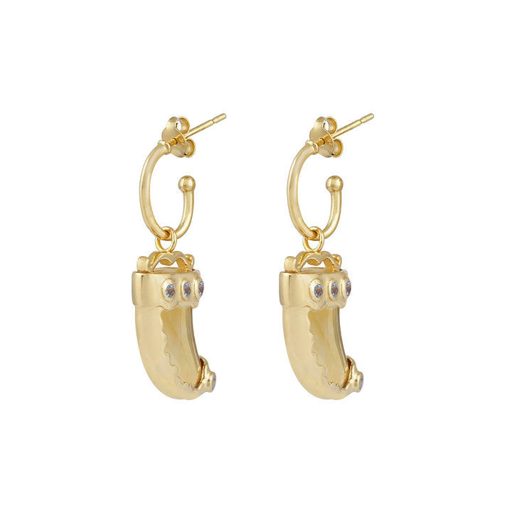 Mini shere khan 2 Citrine Boucles d’oreilles