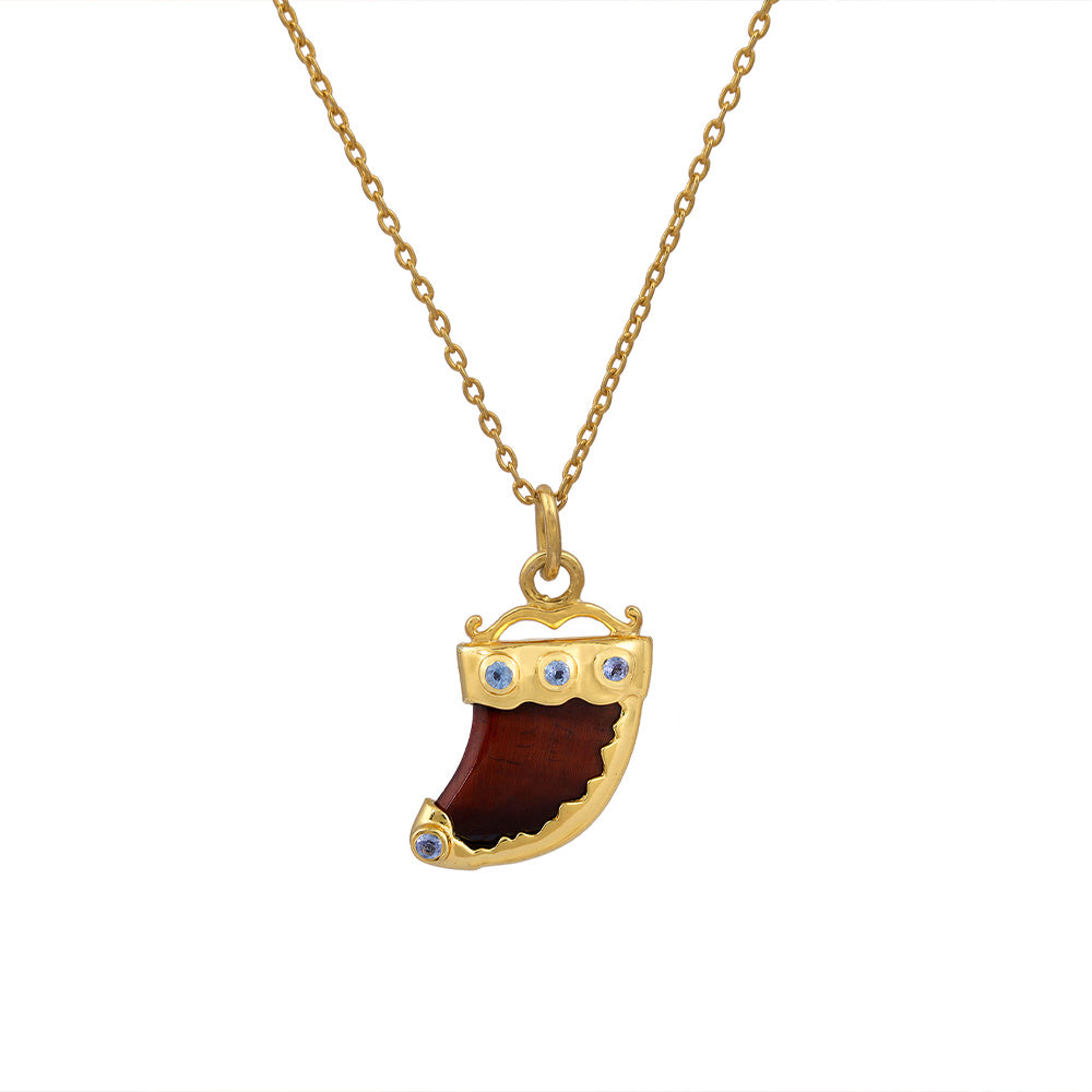 Mini shere khan Collier 1 Oeil de tigre