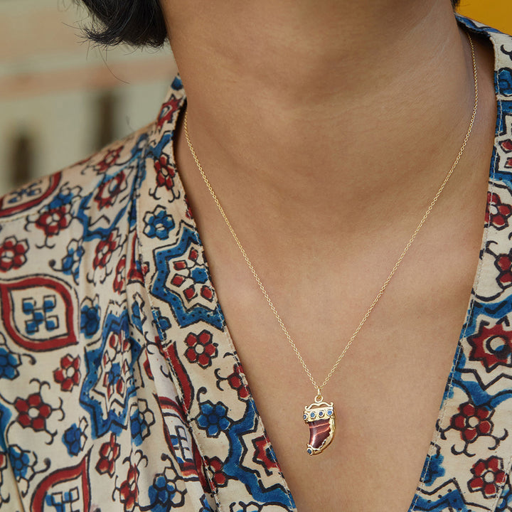Mini shere khan Collier 1 Oeil de tigre