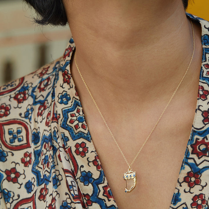 Mini shere khan Collier 2 Citrine