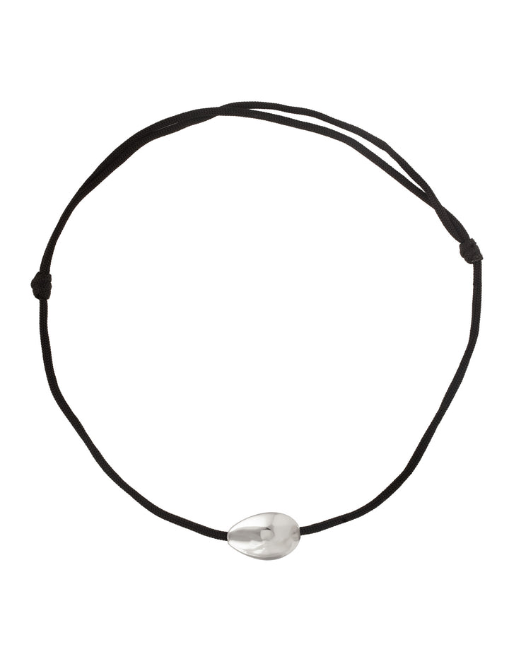 Collier Naga Argent Fil Noir