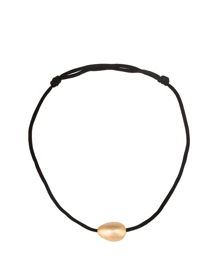 Bracelet de Cheville Naga Or Mat Fil Noir