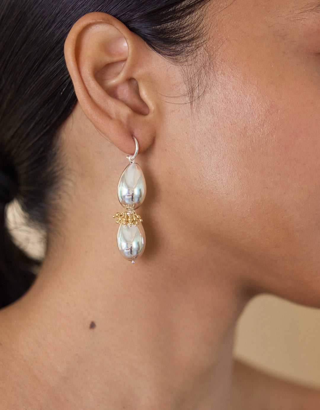 Boucles D’Oreilles Naga Bicolore