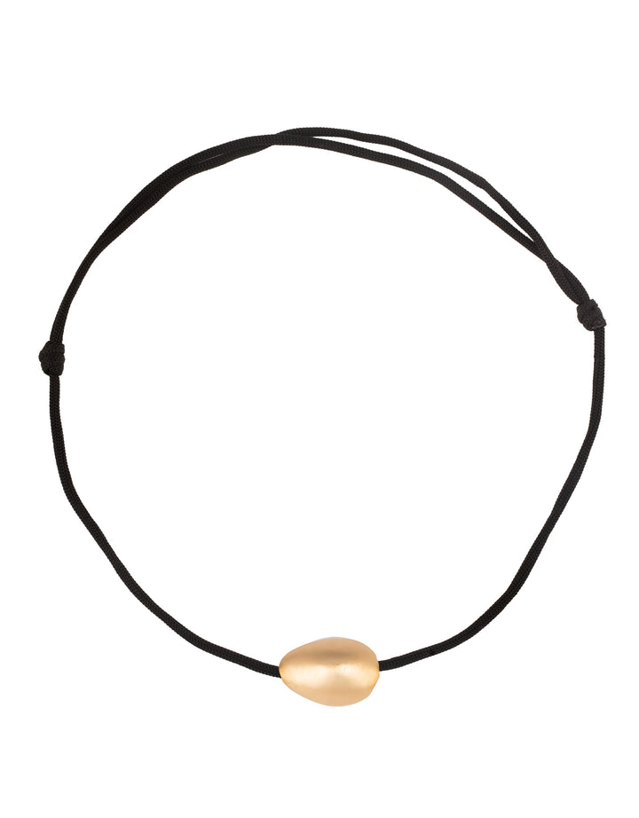 Collier Naga Or Mat Fil Noir