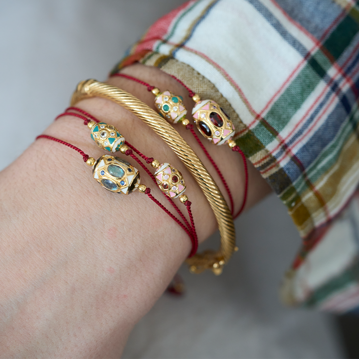 Cien Fuegos fil Rouge Bracelet