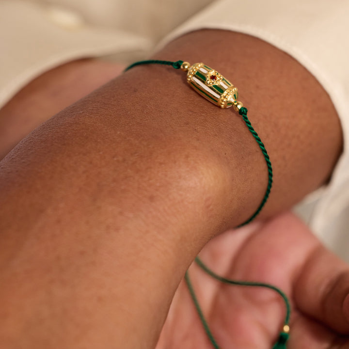 Rakhi Lola Bracelet en émail Fil Vert