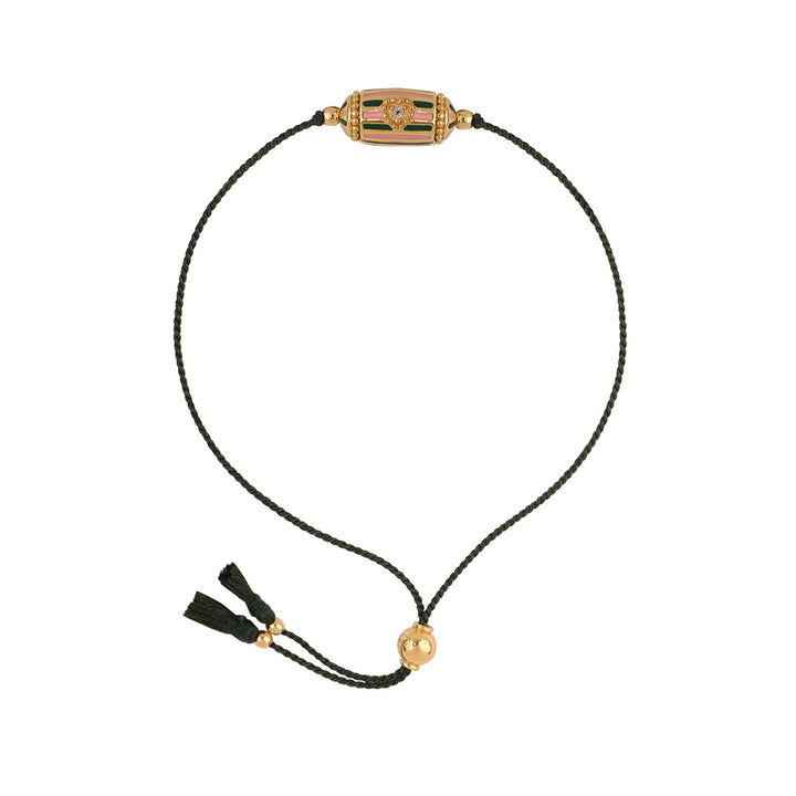 Rakhi Lola Bracelet Email Vert et rose