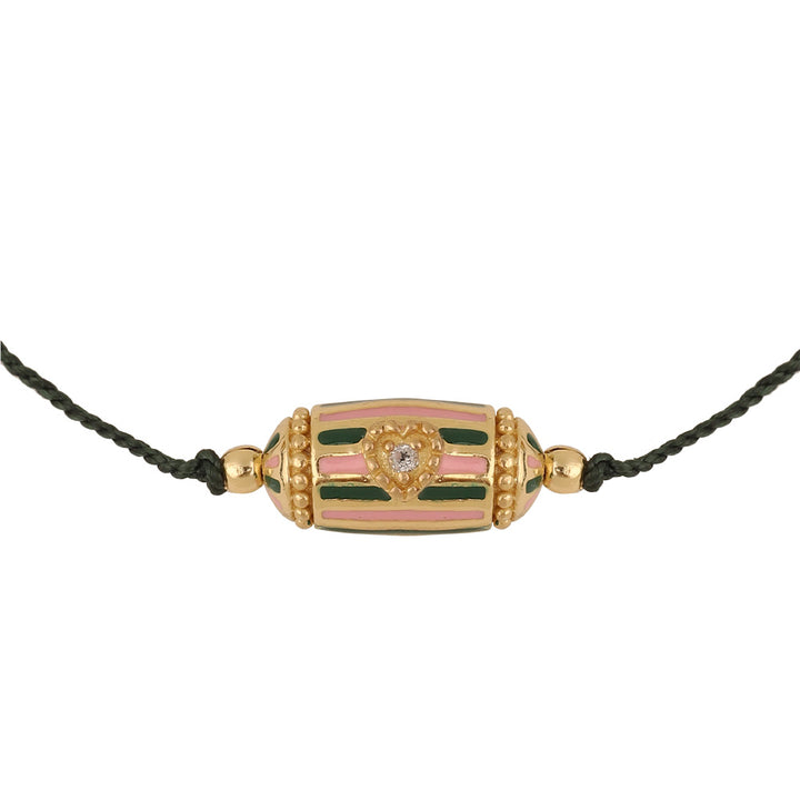 Rakhi Lola Choker Email Vert et rose