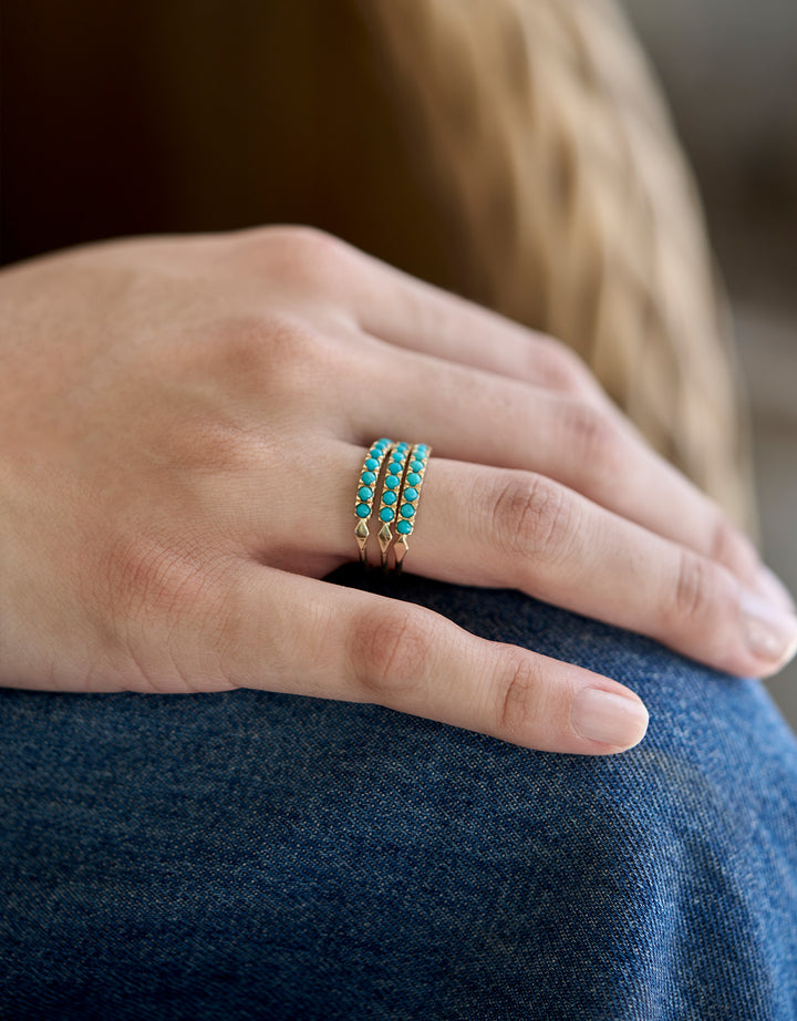 Bague Raki Baguette Turquoise
