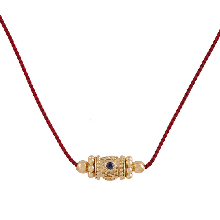Rakhi 1 Choker fil rouge Iolite