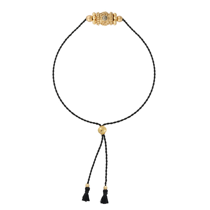 Rakhi 1 Pyrite fil noir Bracelet