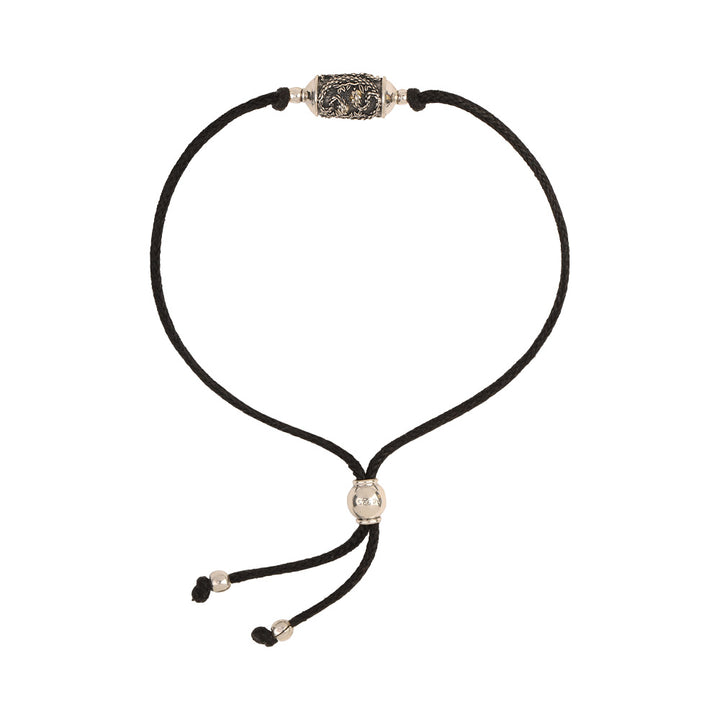 Rakhi Shiva men Fil noir Bracelet
