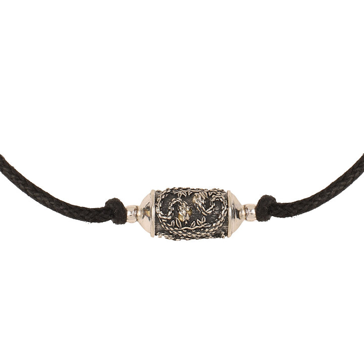 Rakhi Shiva men Fil noir Bracelet