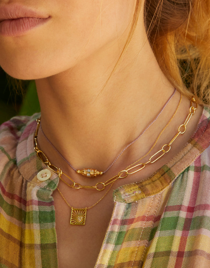 Choker Rakhi Bombay Labradorite Lilac