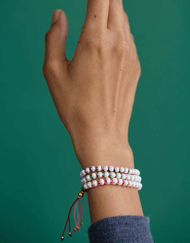 Romy Bracelet 3 Fil BIcolor