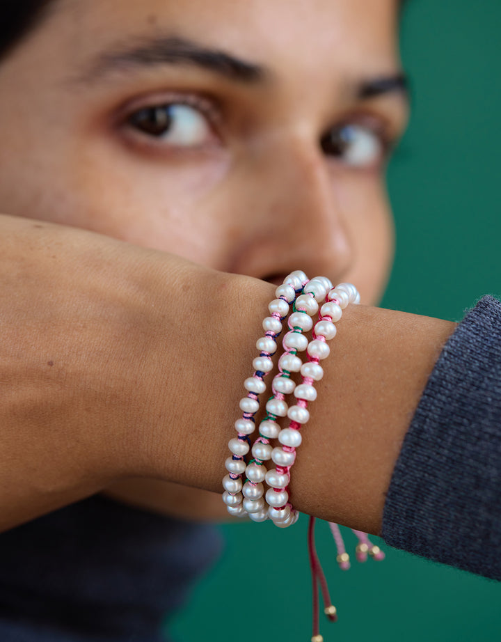 Romy Bracelet 3 Fil BIcolor