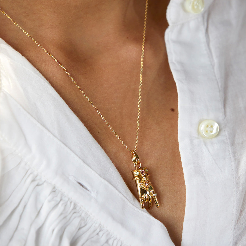 Surya mudra Cross Necklace