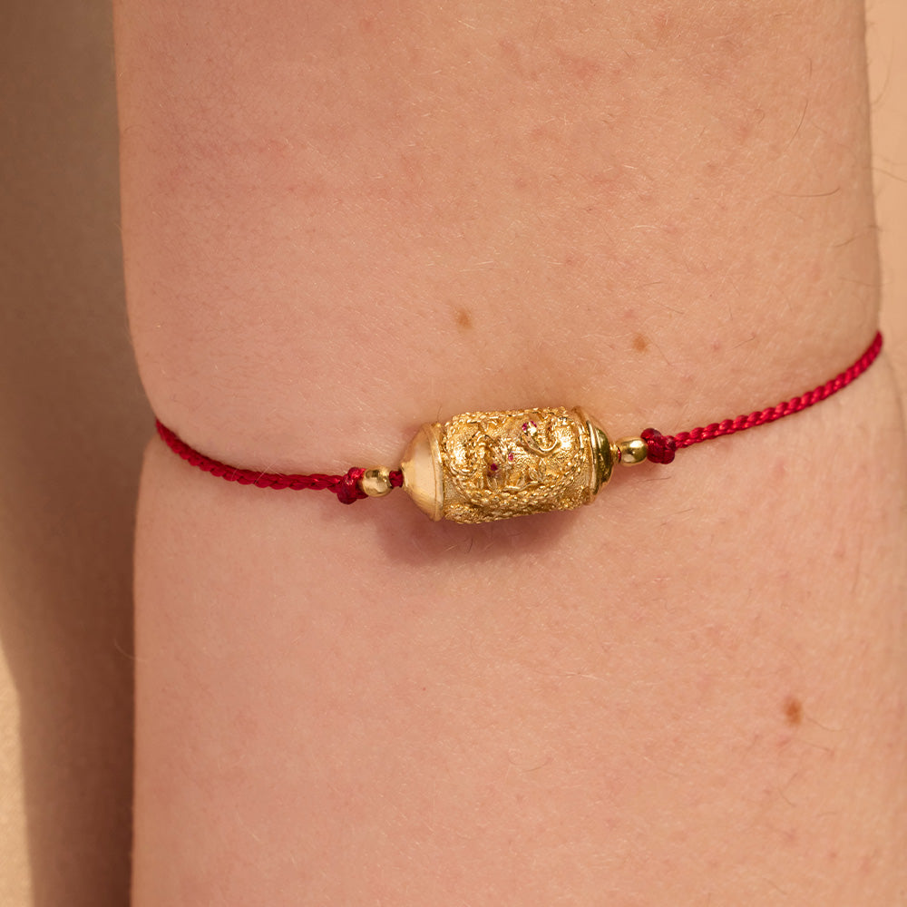 Bracelet Rakhi Shakti Fil Rouge