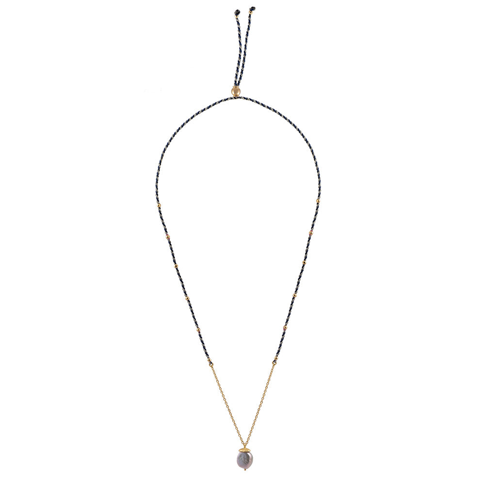 Tahiti Collier Grey Pearl
