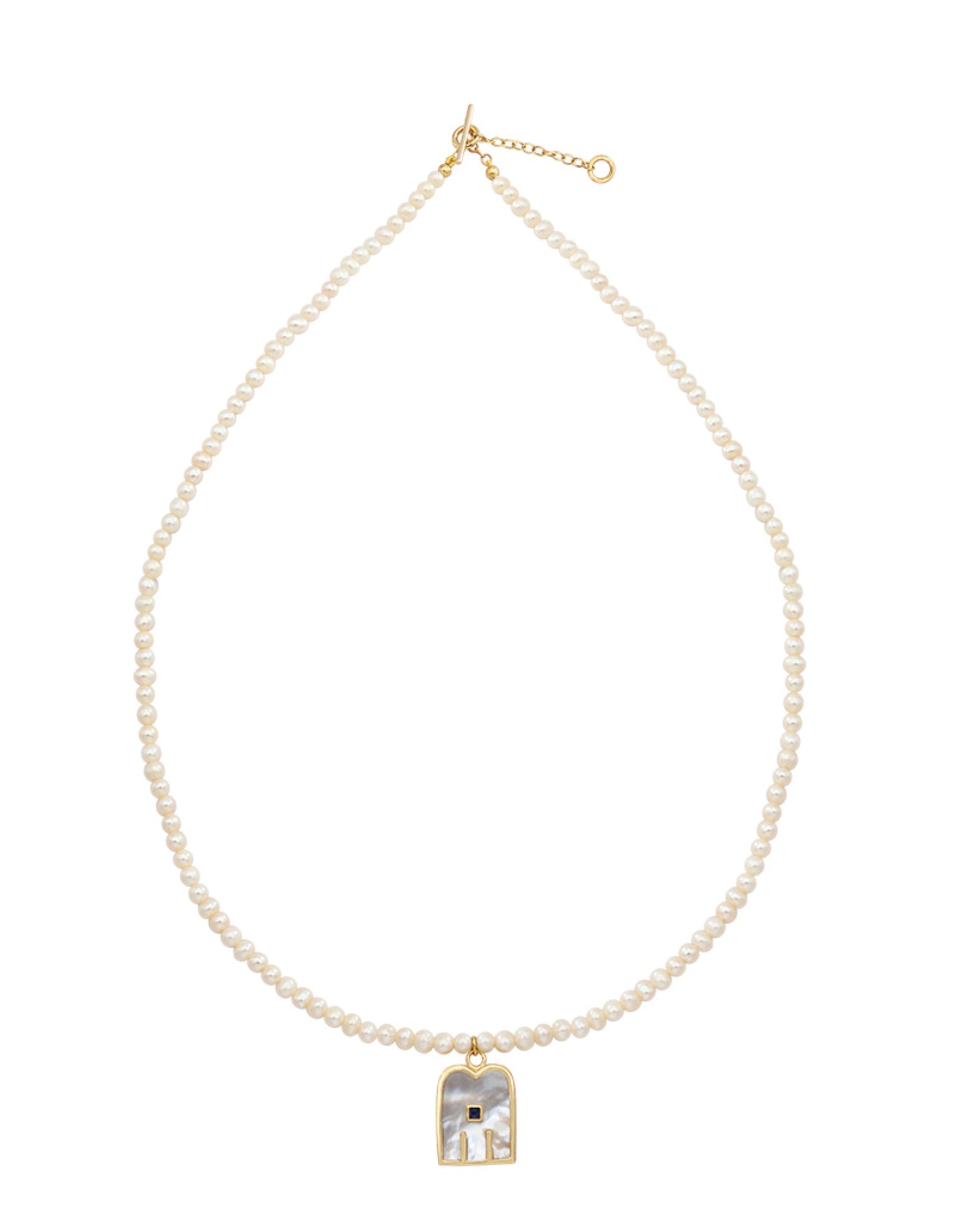 Thali Mother-of-Pearl Necklace 24 Carat Gold Plated | Dorothée