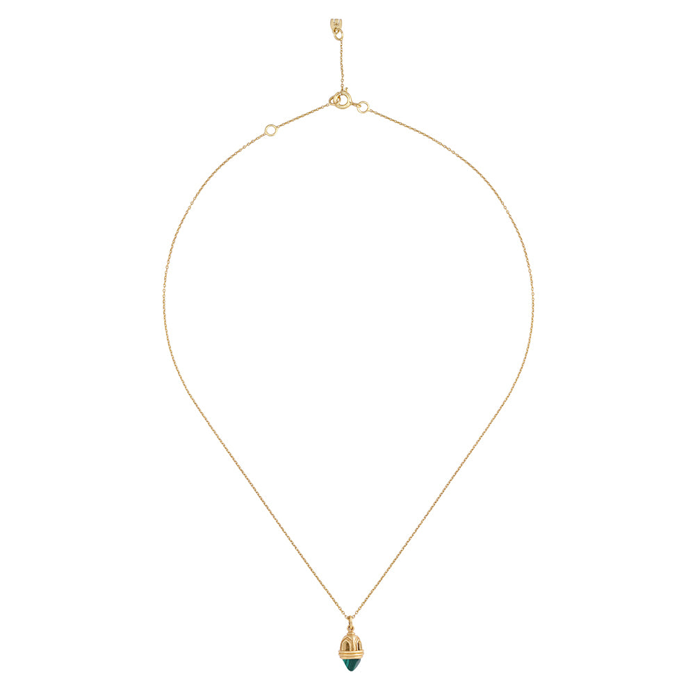 Collier Temple 4 Malachite