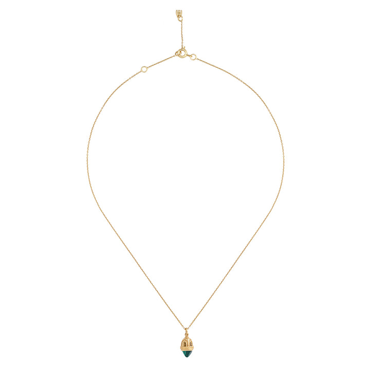 Collier Temple 4 Malachite