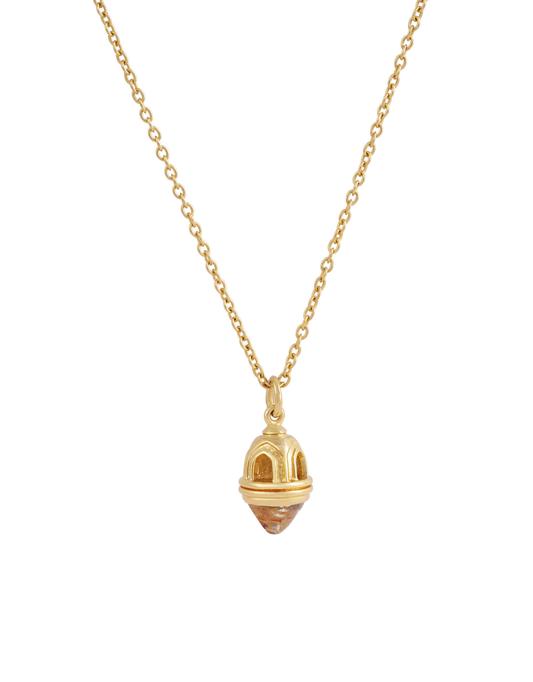 Collier Temple Citrine