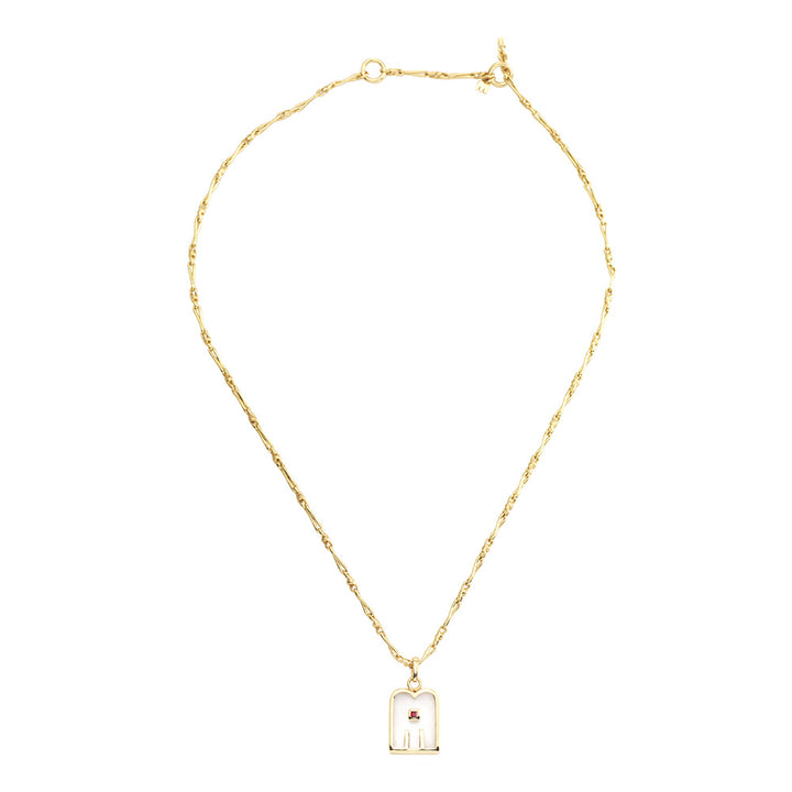 Thali Necklace Crystal Garnet Stone 