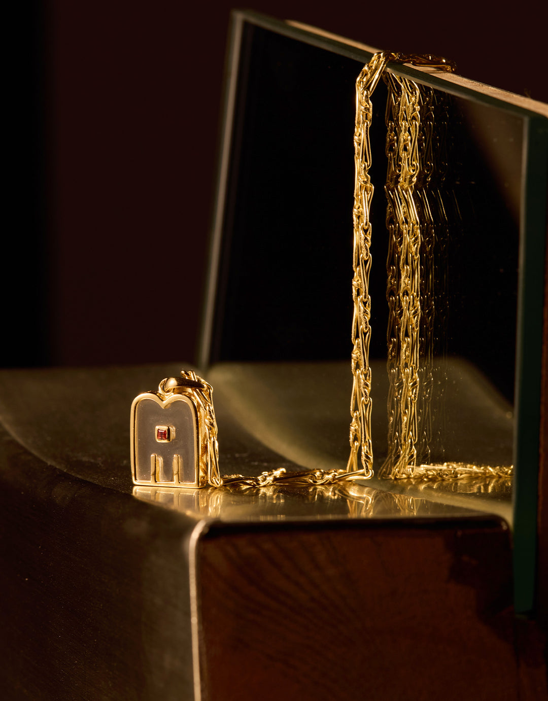 Collier Thali pierre Cristal Garnet