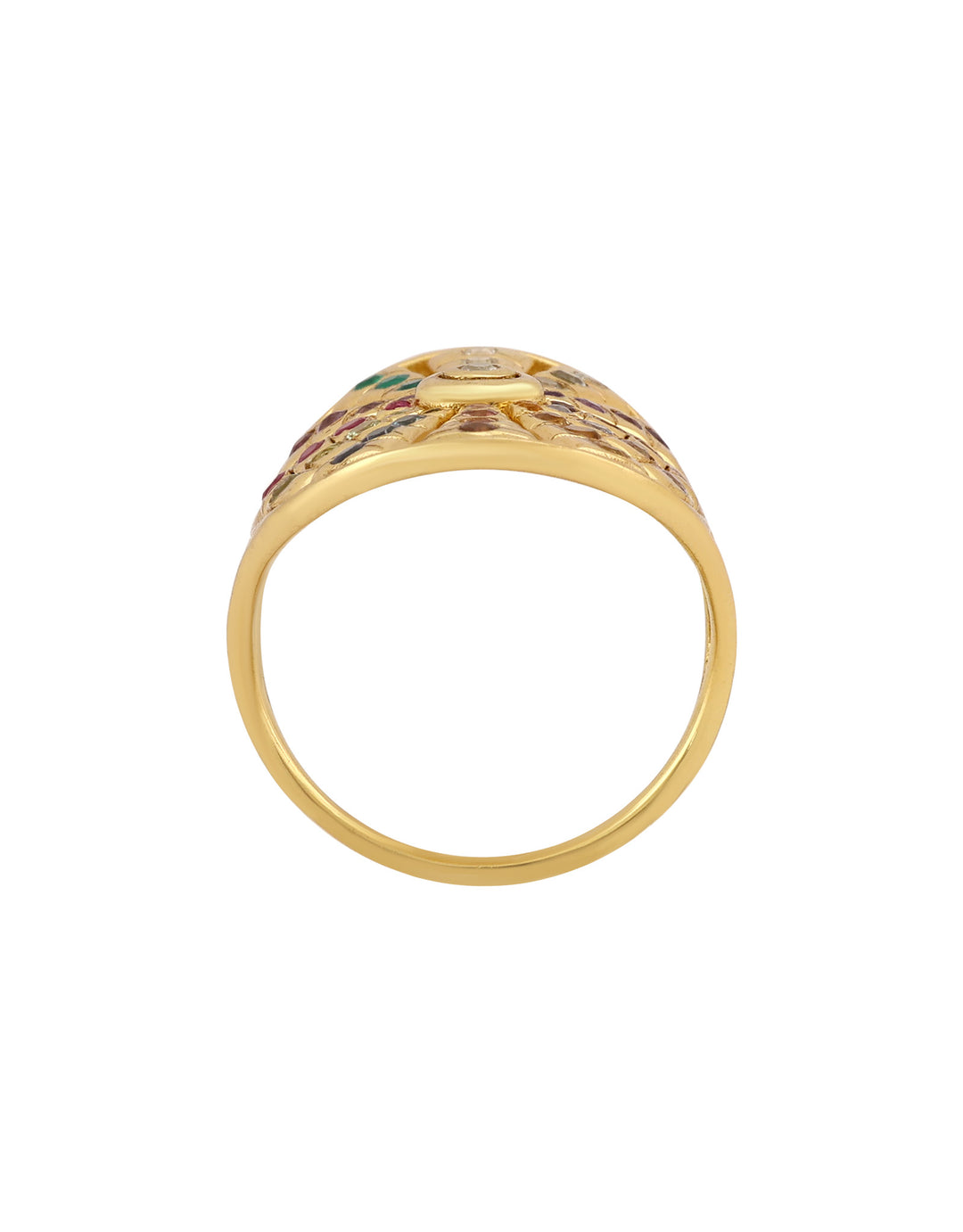 Vue arrière de la bague Fortune Wheel montrant l’anneau