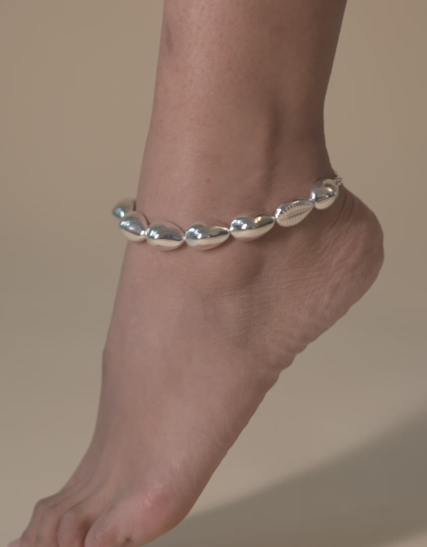 Naga-Fußkettchen aus Sterlingsilber