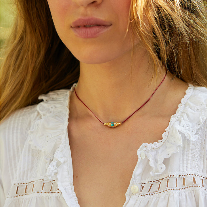 Rakhi 2 Choker Turquoise